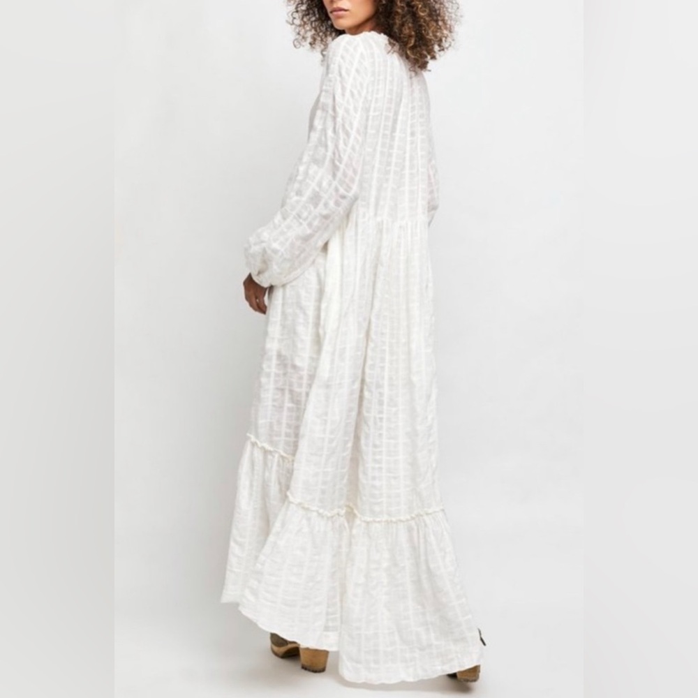 🤍🌸Free People, Edie Dress, Large in White - Picture 3 of 8